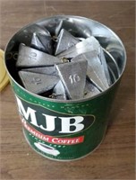 Coffee Can Full of Lead Weights