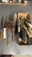 Knives, crown crest, Sabre tech, old hickory,