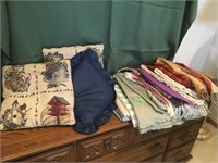 pillow cases, table cloths, place mats