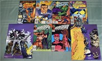 6 Marvel comics and 2 insert posters; as is