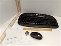 Logitech Cordless Desktop Keyboard & Mouse in box