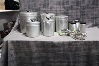 metal canister set/ mixer