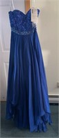 Navy Blue Sherri Hill Dress Style # 1943 Sz 4
