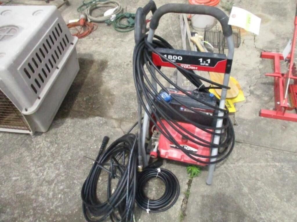 HyperTough elec. pressure washer 1800psi 1.1gpm