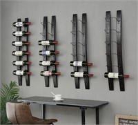 New rustic wooden wall mounted wine rack