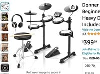 Donner Electric Drum Set, Electronic Drum Kit