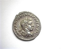 198-217 AD Caracalla AU+ AR Denarius