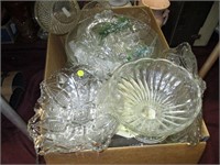 51 Pc Box Lot of Crystal, Glass - NICE Pieces