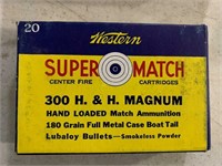 Box Western Super Match 300 H&H Mag