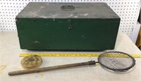 Vintage Ice Fishing Box w/ Contents