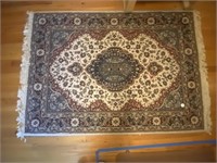 Floral Carpet w/Center Medallions 66x44in.