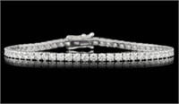 AIGL Certified 5.30 Cts Natural Diamond Bracelet