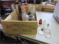 Jars & Bottles in Wood Case