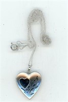 Sterling Heart Locket + Chain 18”