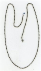 Sterling heavy chain necklace 24”