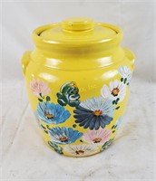 Ransburg Pottery Floral Cookie Jar