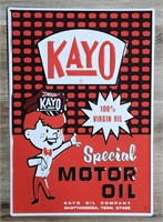 Kayo Special Motor Oil Tin Embossed Advertising