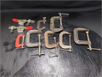 Assortment of C-clamps