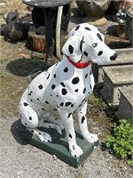 Concrete Dalmatian Dog Garden Statue.