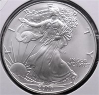 2000 SILVER EAGLE GEM