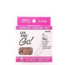 6pk Nude On The Go Knee Highs A24