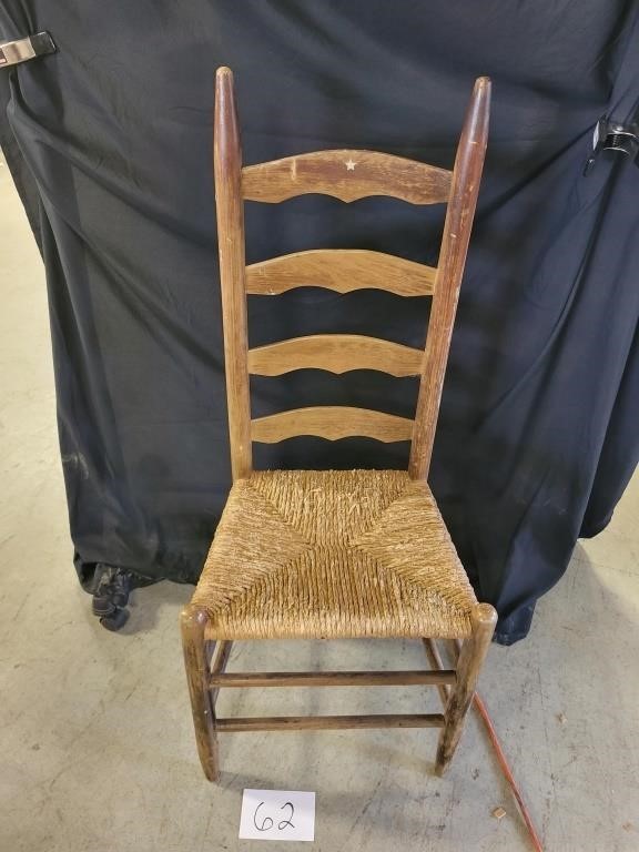 Woven Ladder Back Chair - Wobbly