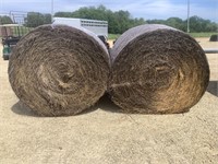 2 - 5'x5' Round Bales of Alfalfa Grass