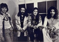 Autograph COA Black Sabbath Photo