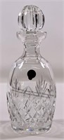 Waterford decanter, Lafford, 3" dia.,  10.5"T