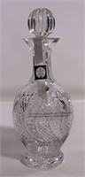 Waterford decanter, Seahorse, 3.5" dia., 13.5"T