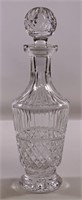 Waterford decanter, Maeve, 3.5" dia., 13.5"T