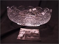Waterford crystal Irish Treasures oval bowl,