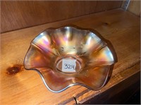 MERIGOLD CARNIVAL GLASS BOWL