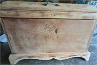 Handmade Tigger Wooden Toy box 25 1/2x11 1/2x21”