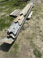 13 FT GUARD RAIL, 2 SHORT PIECES, BID X 8