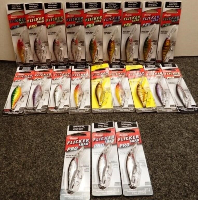 (21) Berkley Flicker Shad Pro Fishing Lures