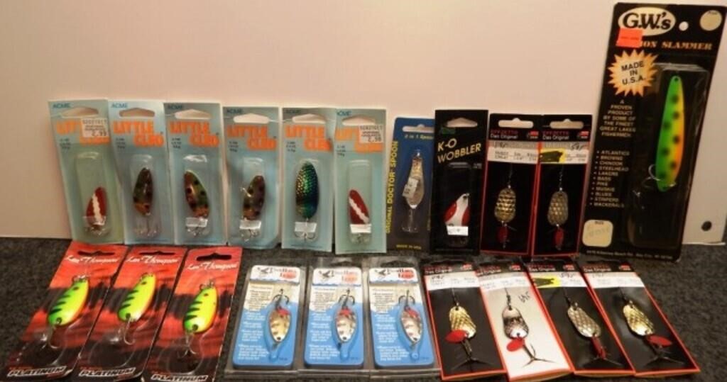 (21) Spoon Fishing Lures - Various Sizes & Brands