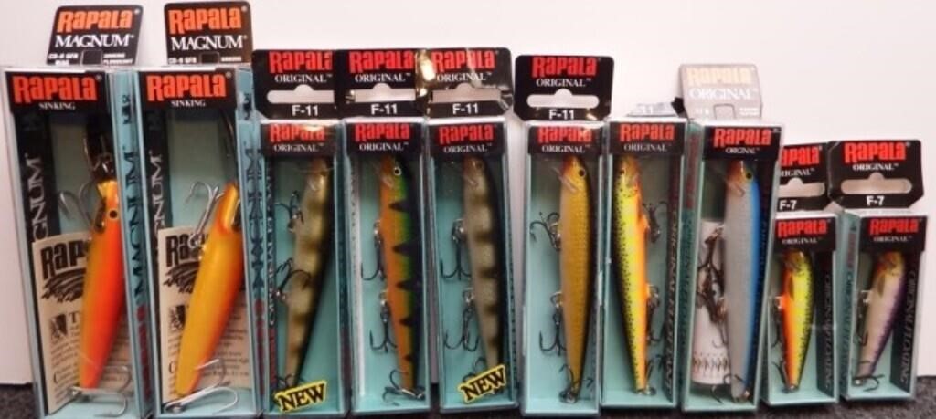 (10) Rapala Sinking & Original Fishing Lures