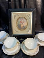 Vintage Turner Frame & MCM 10-Piece Tea Service