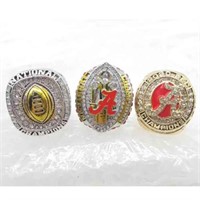 Alabama Crimson Tide 3 Champs Rings NEW