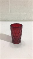 Stamped Fenton Ruby Thumbprint Glass K15A