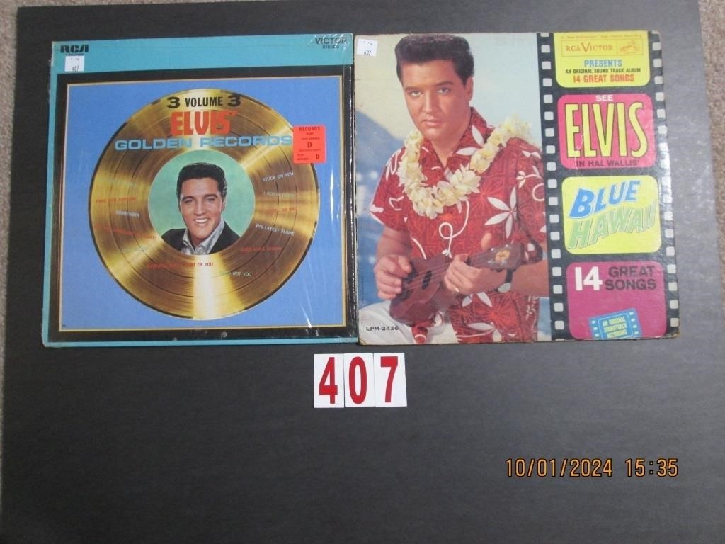 July 2024 Collectible Record Albums - Elvis and others