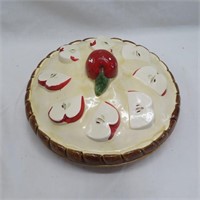 Apple Pie Plate Dish Keeper w / Cover - Paint