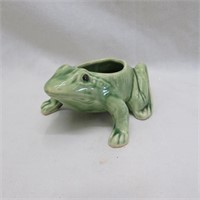 McCoy Brush Pottery Frog Planter - Vintage