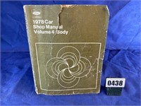 Book, Ford 1978 Car Shop Manual, Vol. 4 Body