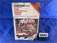 Book, Chilton Repair Manual Ford Pick-Ups and