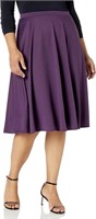 (N) Star Vixen Women's Plus-Size Ponte Midi Skater