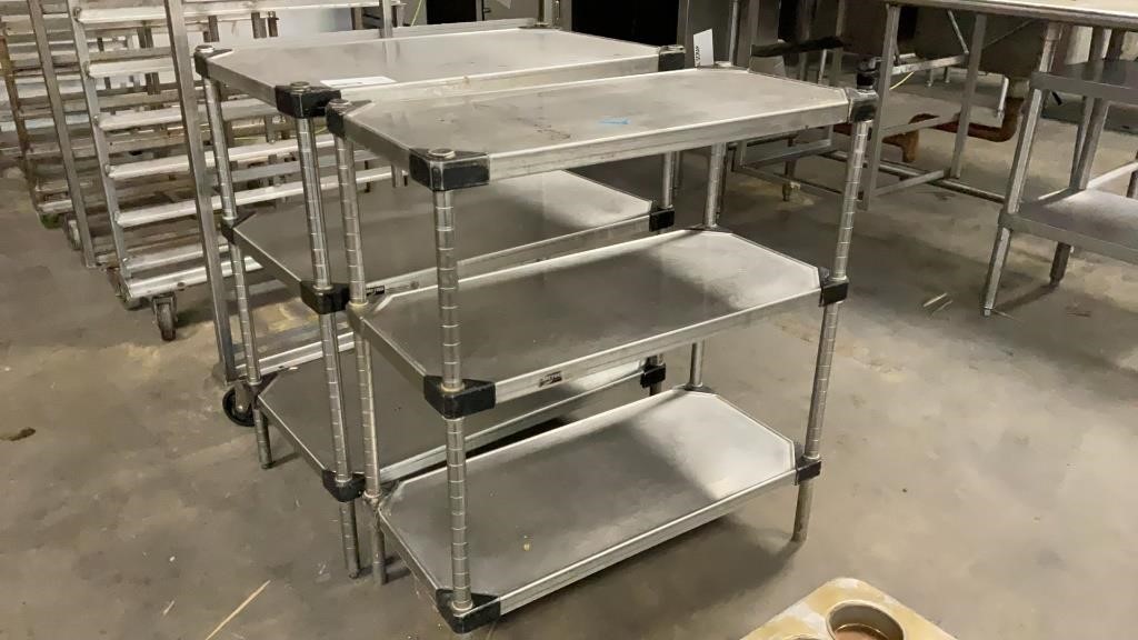 1 LOT, 2 Metro 3 Tier Steel Shelves