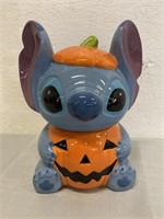 Disney Stitch Pumpkin Cookie Jar 9.5"