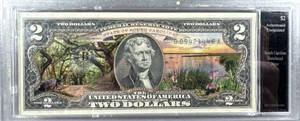 $2 Colorized South Carolina state hood note
